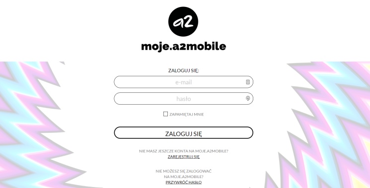 moje.a2mobile - aplikacja i strona do zarządzania kontem i usługami w a2mobile