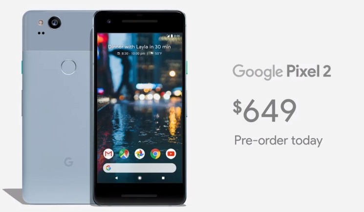 Google prezentuje smartfony Pixel 2 i Pixel 2 XL