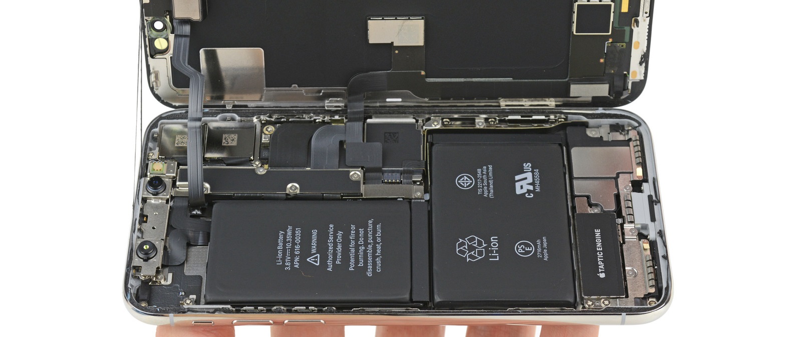 iFixit: iPhone X naprawdę ma dwie baterie