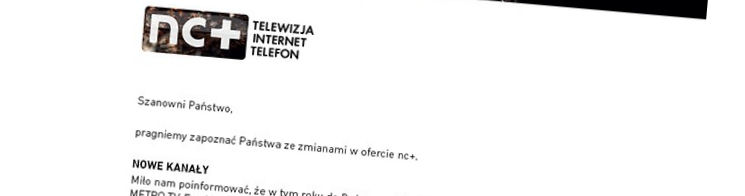 Zmiana kanału TV - jest powód do rozwiazania umowy