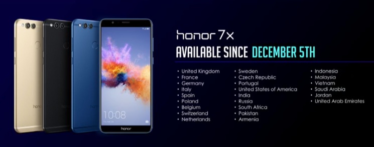 Honor View 10 (V10) i Honor 7X zostały oficjalnie zaprezentowane w Europie