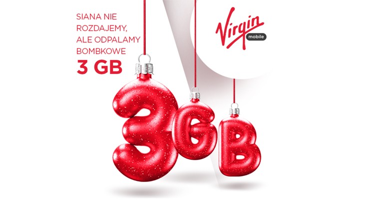 Virgin Mobile daje 3 GB internetu na święta