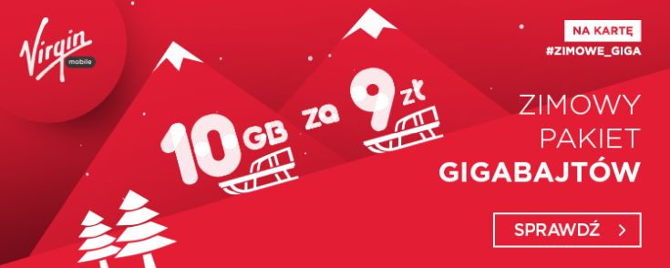 10 GB za 9zł w Virgin Mobile