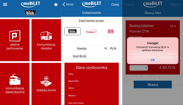 Zakup biletów w aplikacji moBILET szybszy dzięki Blikowi