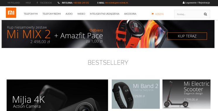 Mi-home.pl - oficjalny e-sklep Xiaomi w Polsce
