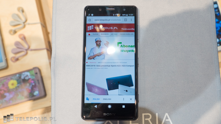 MWC2018: smartfony Sony Xperia XZ2 w rękach TELEPOLIS.PL