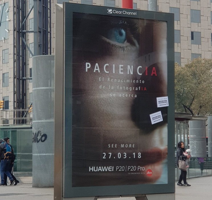A jednak P20 Pro - ujawnia bilboard w Barcelonie