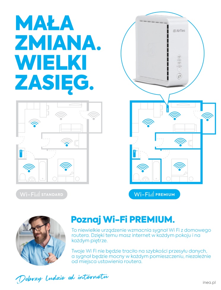 Wi-Fi Premium - nowa usługa w ofercie INEA