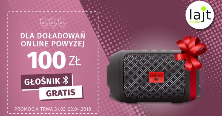 Głośnik za doładowanie w lajt mobile