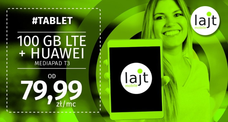 Lajtowe 100 GB LTE z tabletem