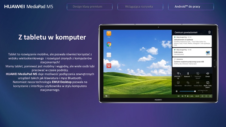 Polska premiera tabletu Huawei MediaPad M5