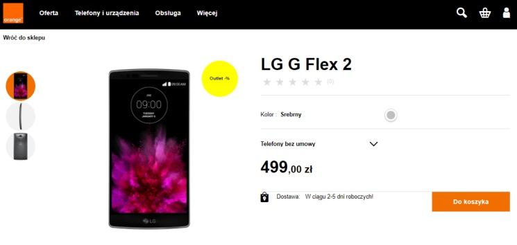 Okazja: LG G Flex 2 za 499 zł