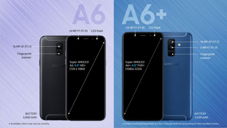 Samsungi Galaxy A6 i A6+ zaprezentowane