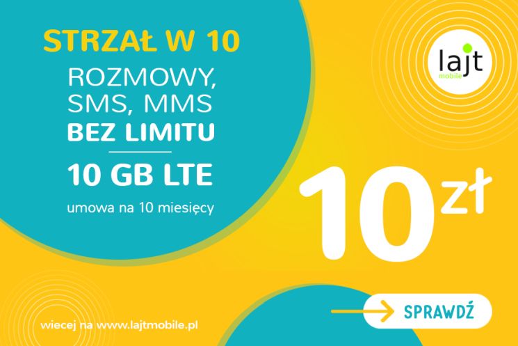 Tańszy pakiet Strzał w 10 w lajt mobile