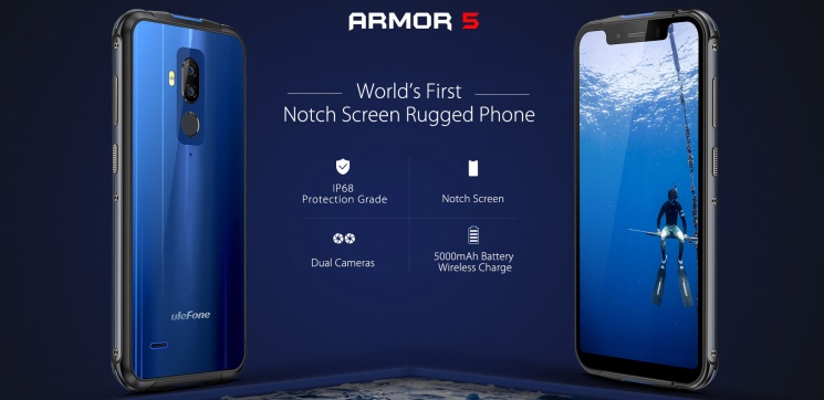 Ulefone Armor 5 - pierwszy "pancerniak" z wcięciem w ekranie