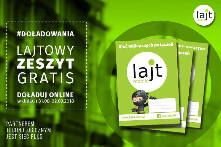 Lajt mobile - zeszyt za doładowanie
