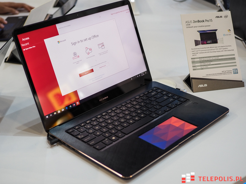 Asus ZenBook Pro 15 - laptop z dwoma ekranami