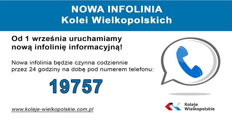 Nowa infolinia dla pasażerów Kolei Wielkopolskich z "ciekawą" ceną połączenia
