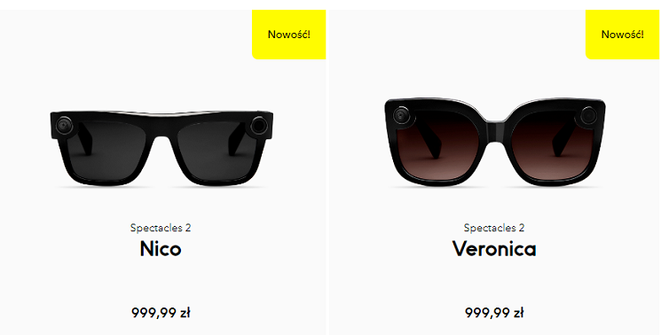 Nowe modele okularów Snap Spectacles
