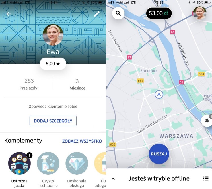 Uber przygotował nową aplikację dla kierowców